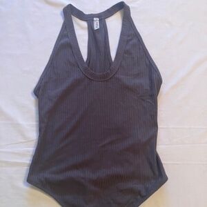 Free People FP Intimately Dark Grey  Bodysuit size M